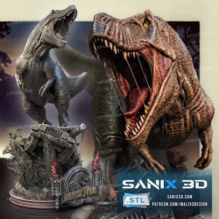 STL - jurassic park rex