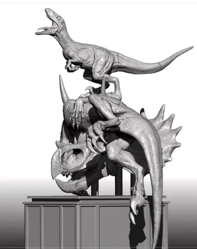 STL - jurassic world 2 diorama