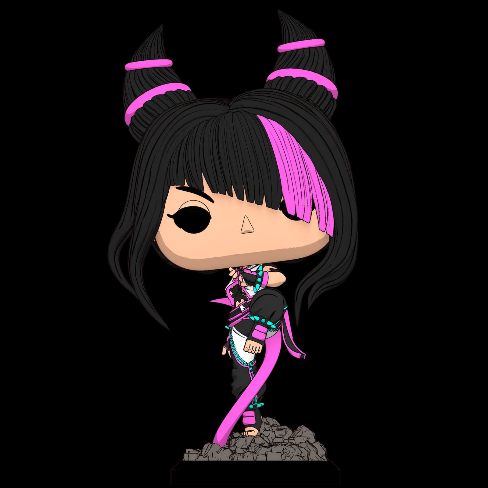 STL - Juri Han figura pop render 2