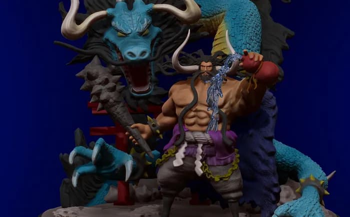 STL - kaido king of the beasts dragon