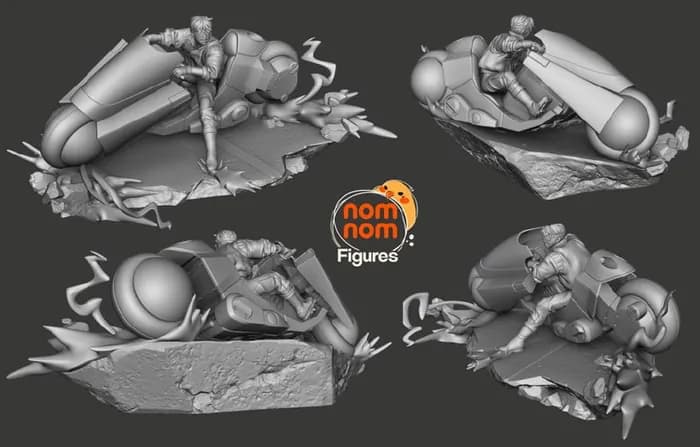 STL - Kaneda y su motocicleta de Akira