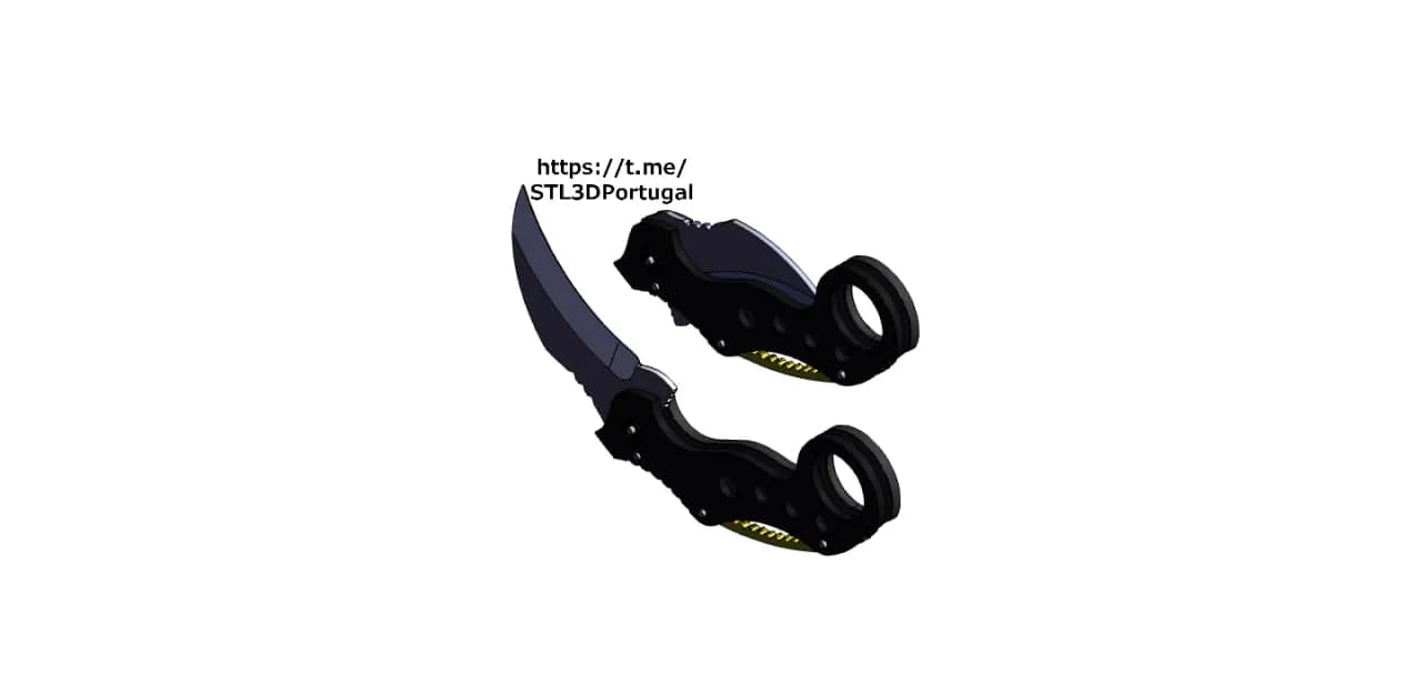 STL - Karambit plegable