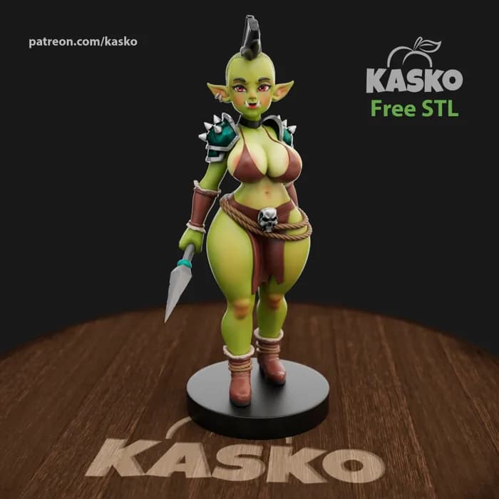 STL - kaskonsfw female orc