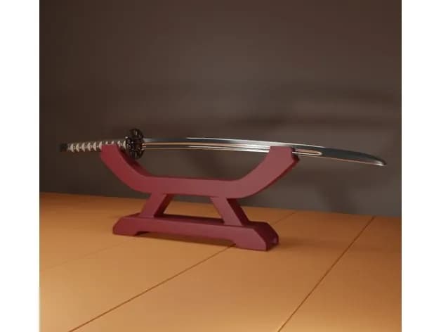 STL - Katana con soporte