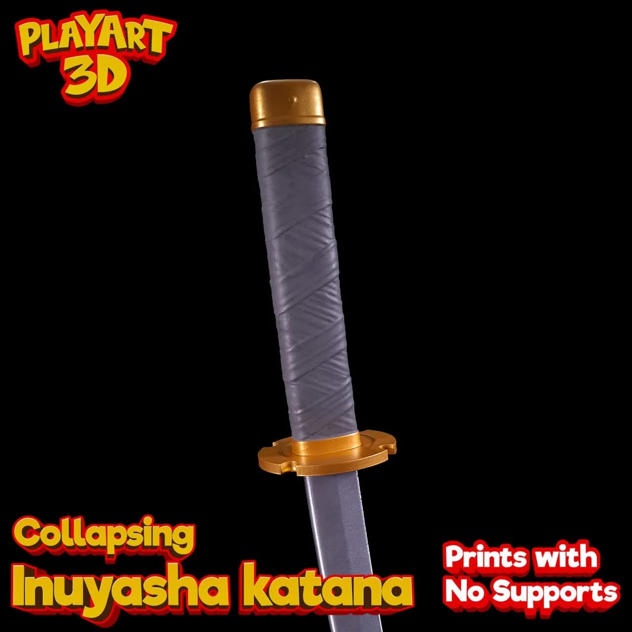 STL - Katana de Inuyasha Colapsable