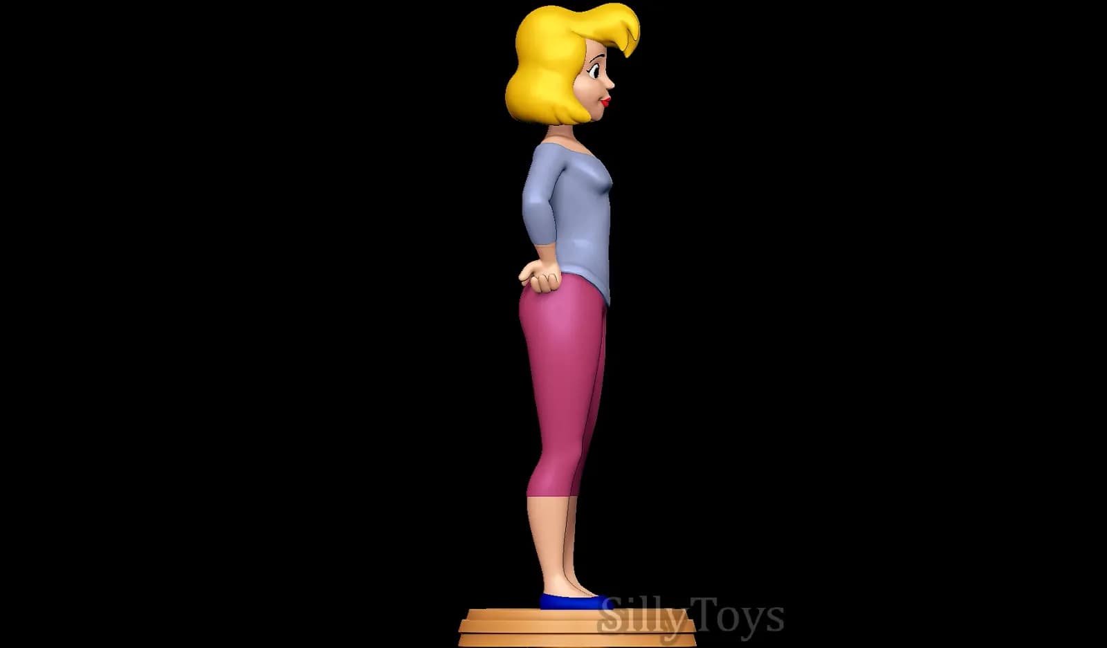 STL - Katie Ka Boom Animaniacs figura render 4