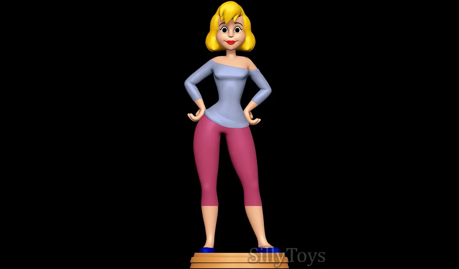 STL - Katie Ka Boom Animaniacs figura render 5