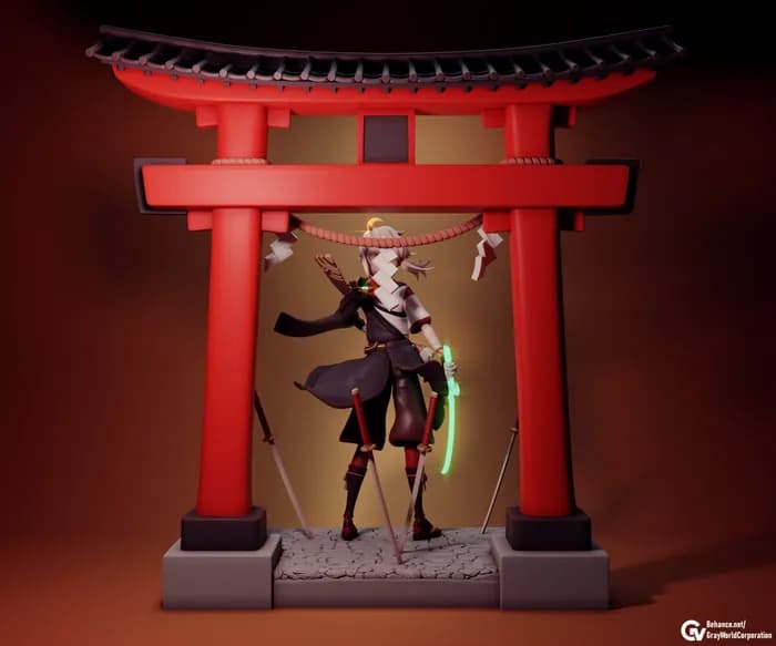 STL - kazuha render 3