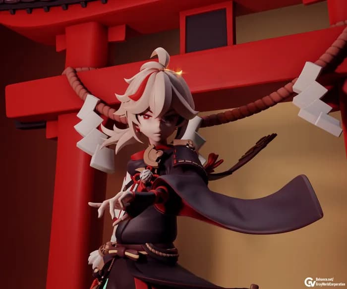 STL - kazuha render 4