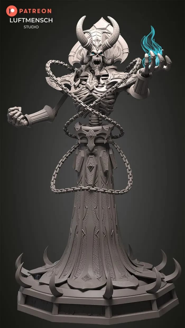 STL - kelthuzad 1 6 scale render 2