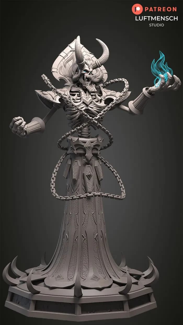 STL - kelthuzad 1 6 scale render 4