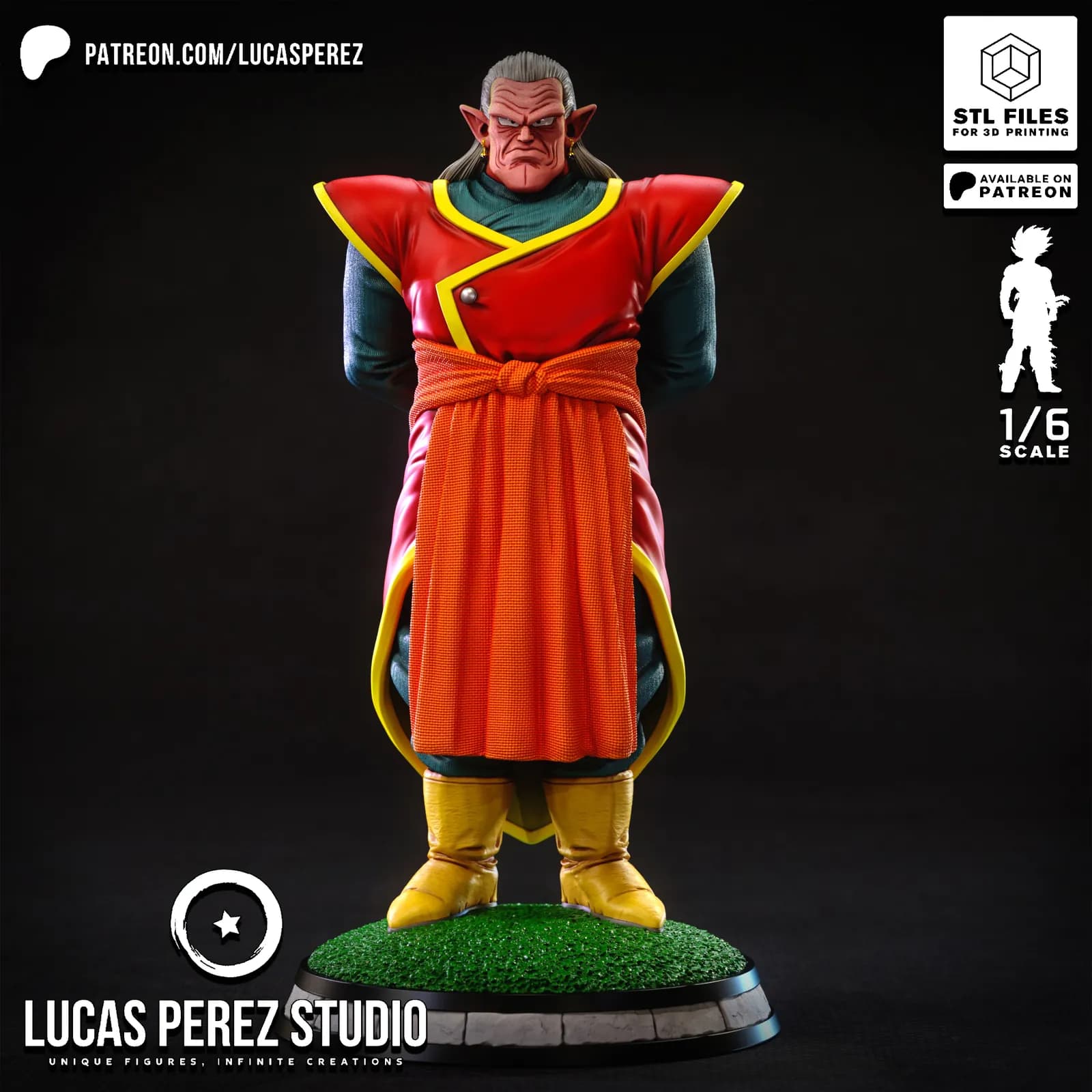 STL - Kibito de Dragon Ball Z render 2