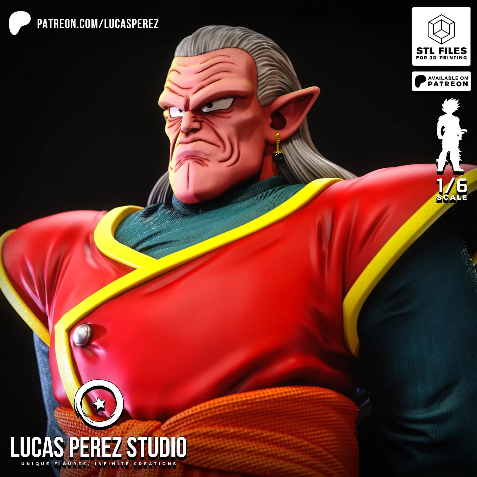 STL - Kibito de Dragon Ball Z render 3