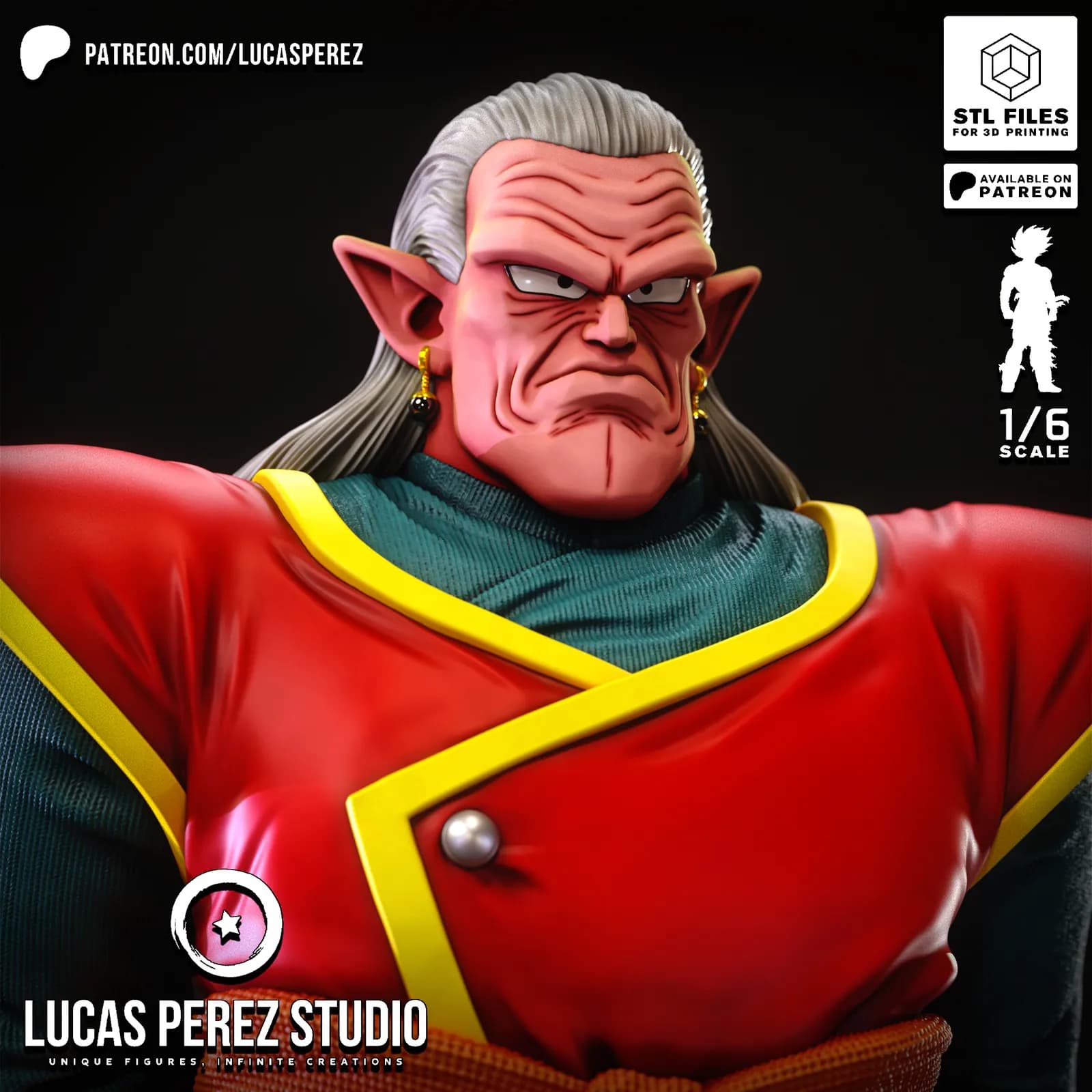 STL - Kibito de Dragon Ball Z render 4