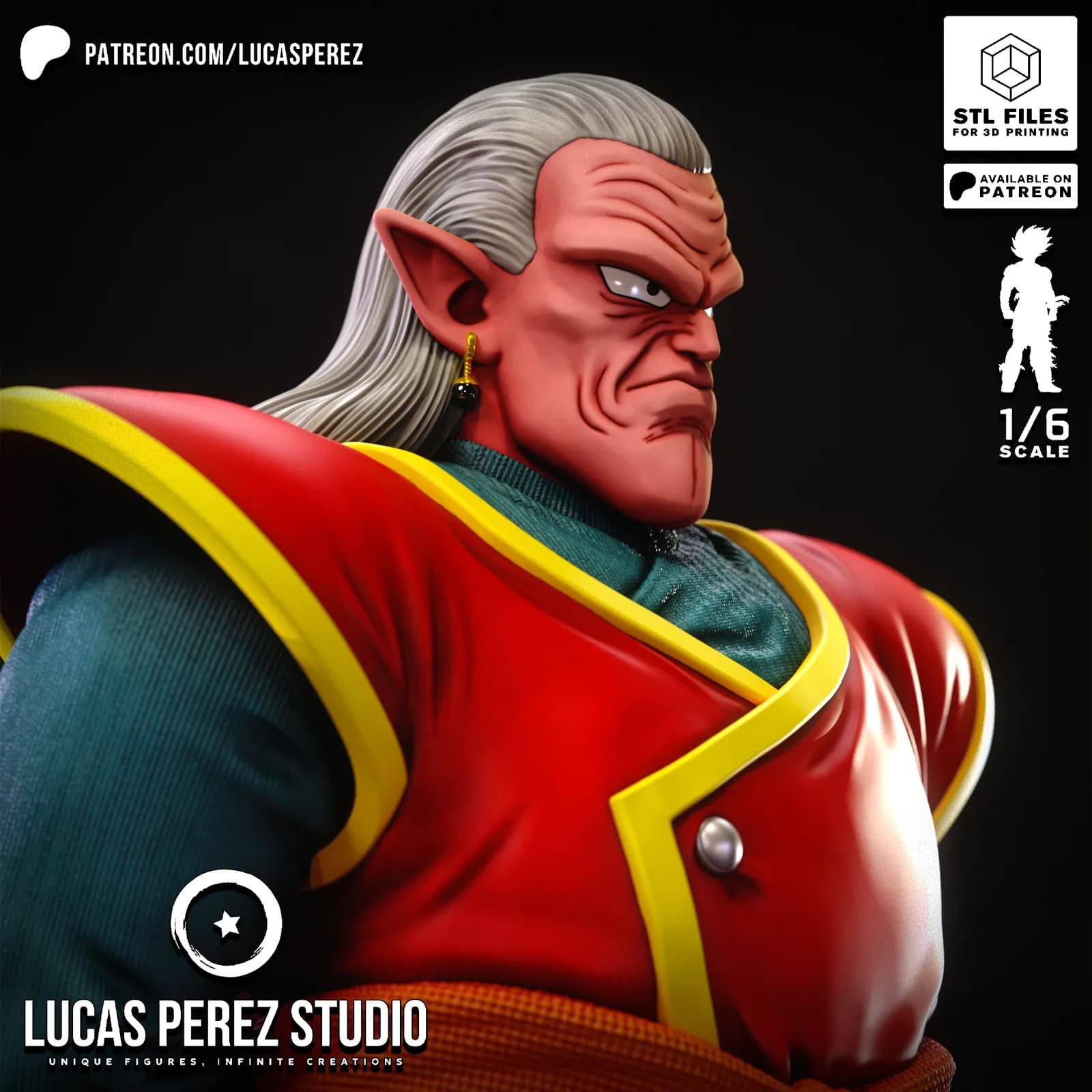 STL - Kibito de Dragon Ball Z render 5