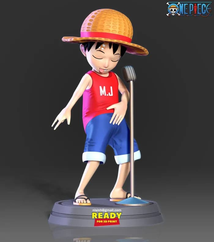 STL - kid luffy 3d print model