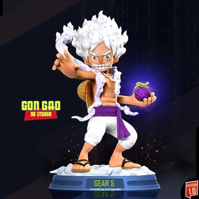 STL - kid luffy gear 5