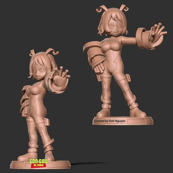STL - kid nejire hado render 5