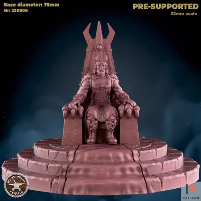 STL - king teren on throne