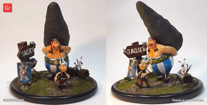 STL - kit asterix obelix dogmatix render 2