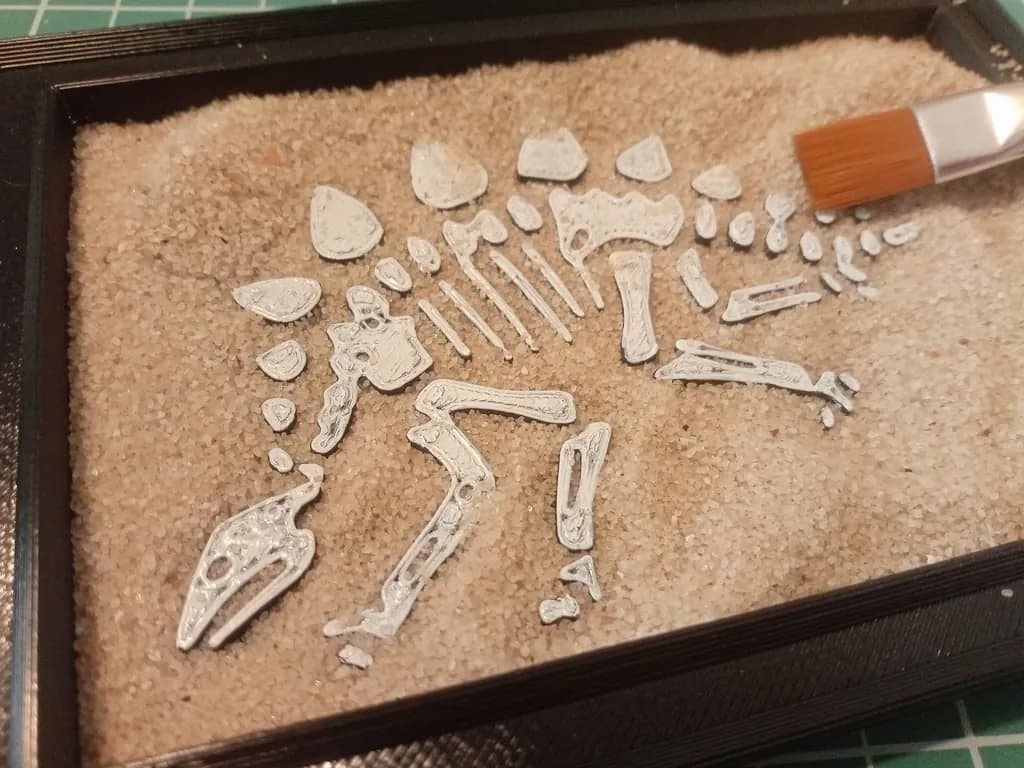 STL - Kit de excavación de dinosaurio render 2