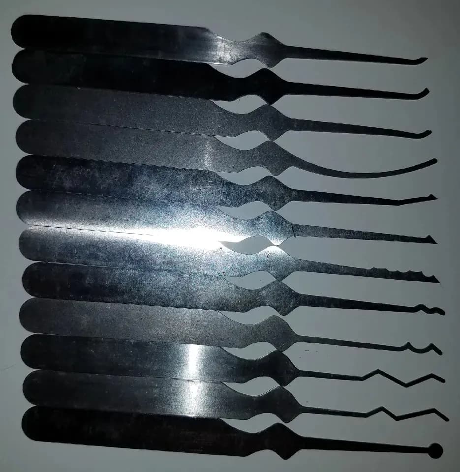STL - Kit de ganzúas para cerraduras render 2