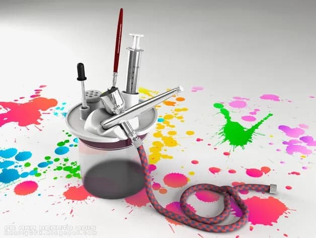 STL - Kit de limpieza para aerógrafo