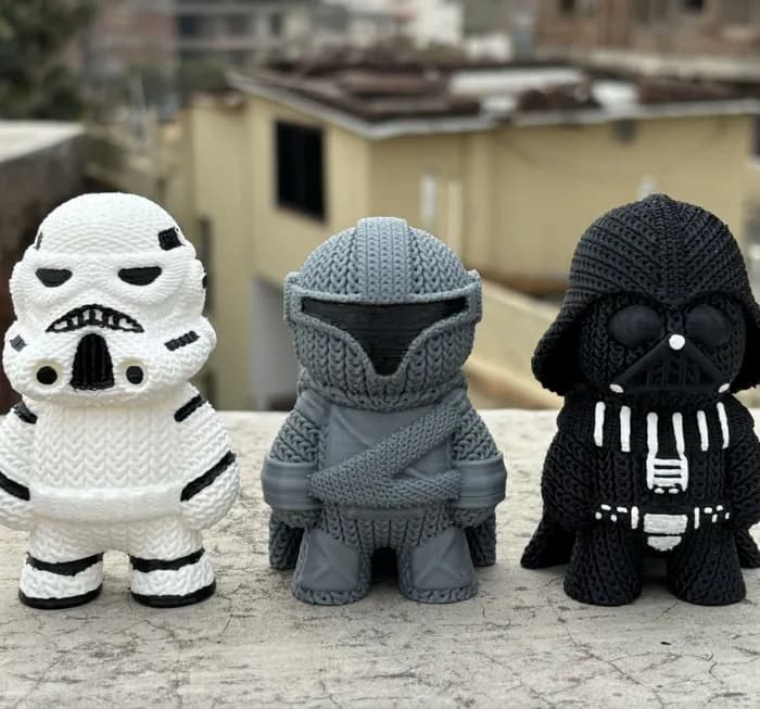 STL - knitted+darth+vader stl