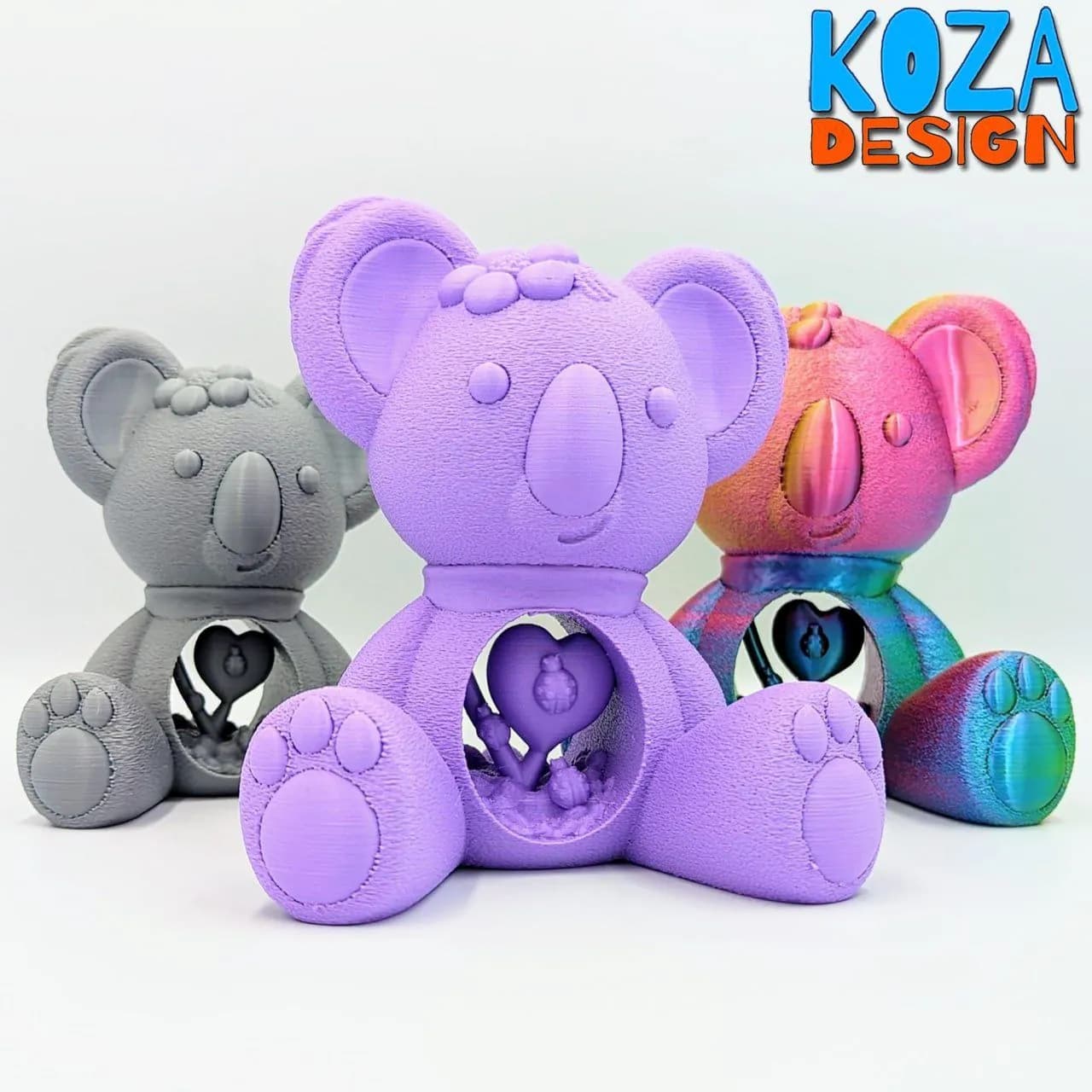 STL - Koala Diseñador con Corazón