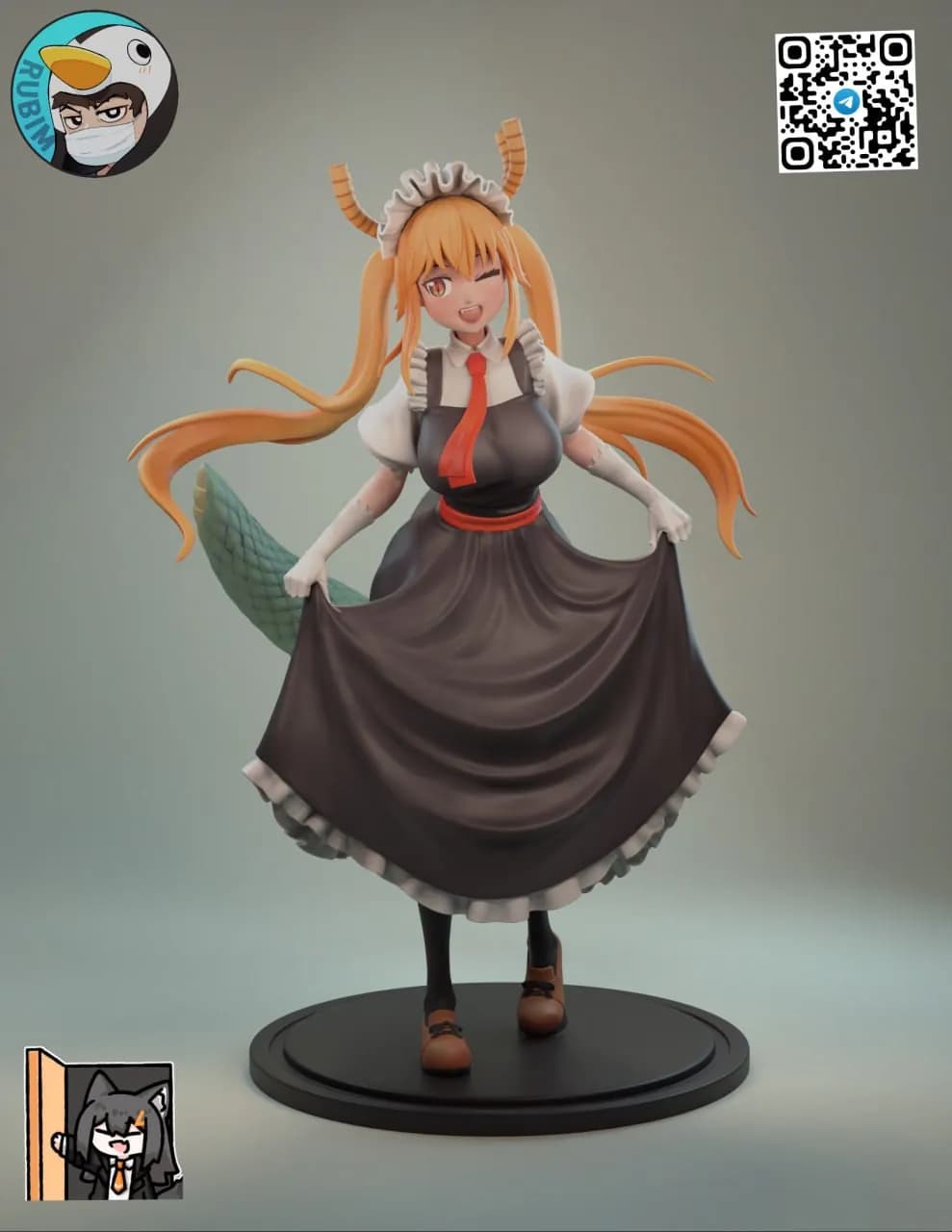 STL - Kobayashi san Maid Dragon Tohru