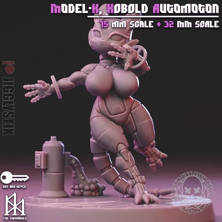 STL - Kobold Automoton figura render 3