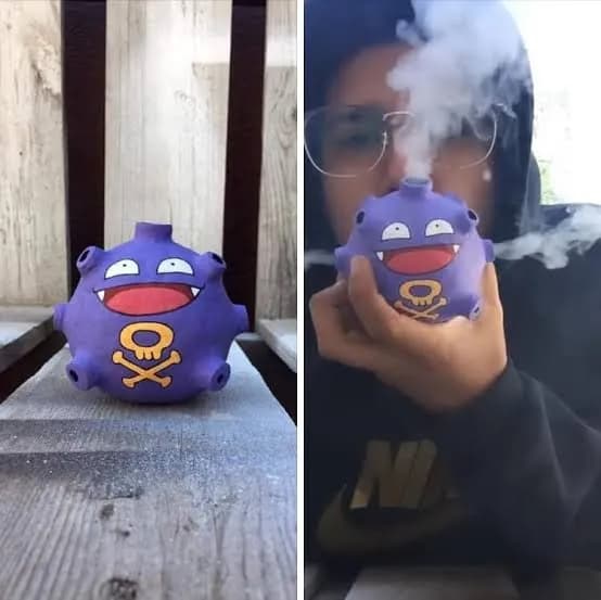 STL - Koffing "Smoking Pipe" Figura