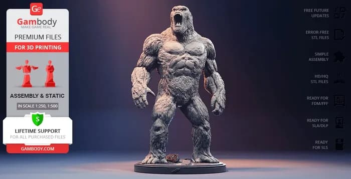 STL - kong gambody render 2
