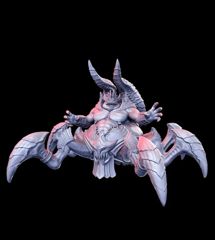 STL - Krilganath, demonio marino render 2
