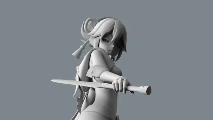 STL - kuki shinobu genshin impact stl