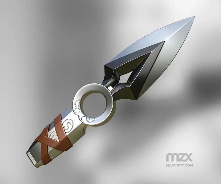 STL - Kunai de Jett de Valorant render 2
