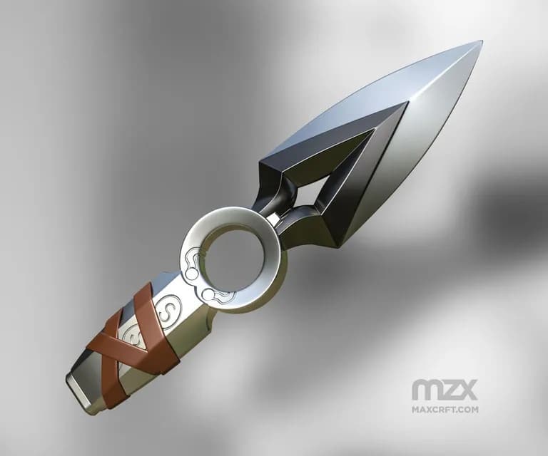 STL - Kunai de Jett de Valorant render 4