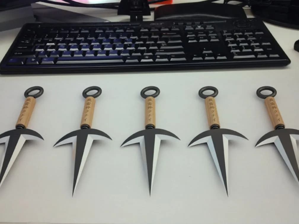 STL - Kunai de Naruto render 2