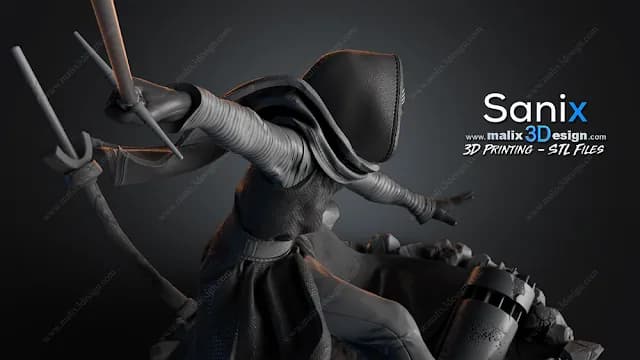 STL - Kylo Ren render 4