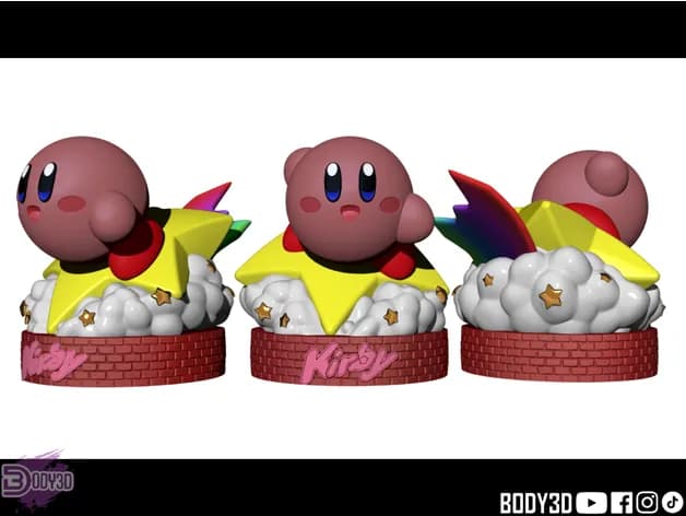 STL - Lámpara Kirby de Kirby render 2