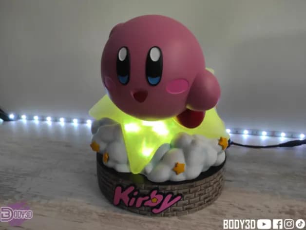 STL - Lámpara Kirby de Kirby render 5