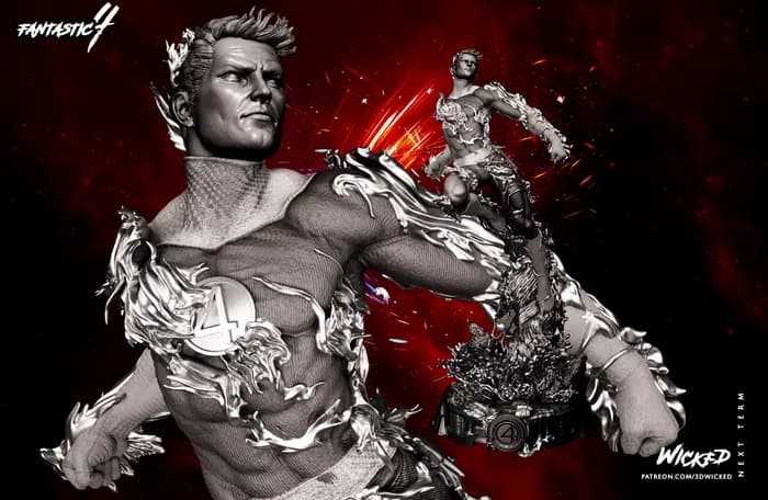 STL - La Antorcha Humana render 4