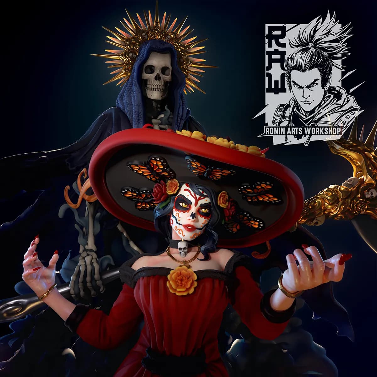 STL - La Catrina y la Muerte