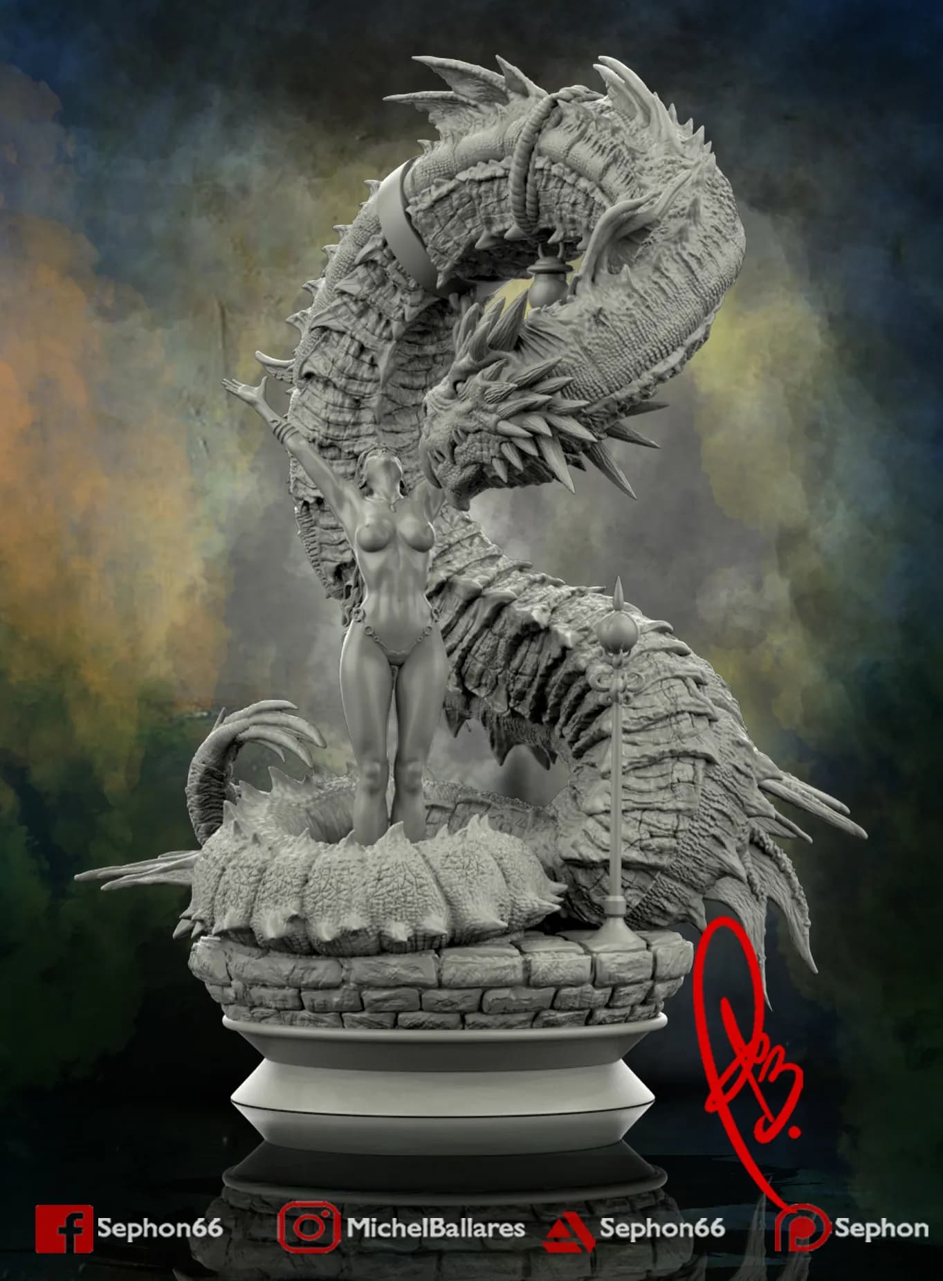 STL - la chica y el dragon