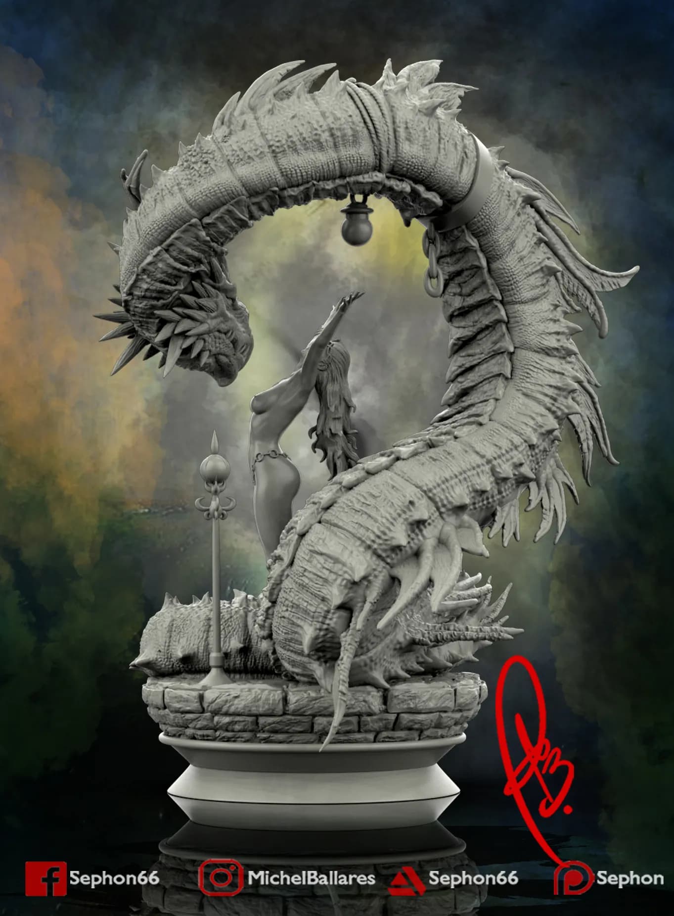 STL - la chica y el dragon