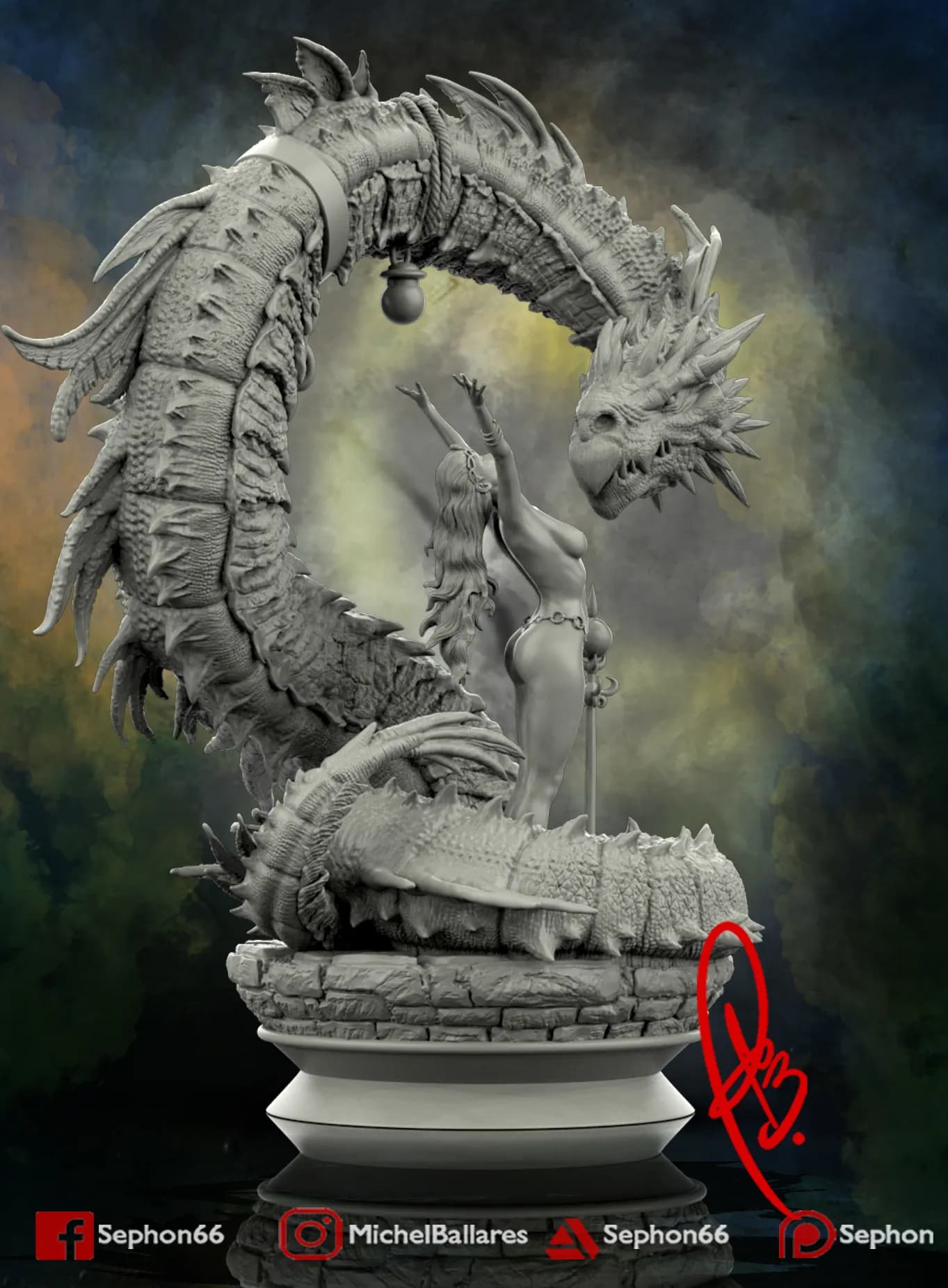 STL - la chica y el dragon