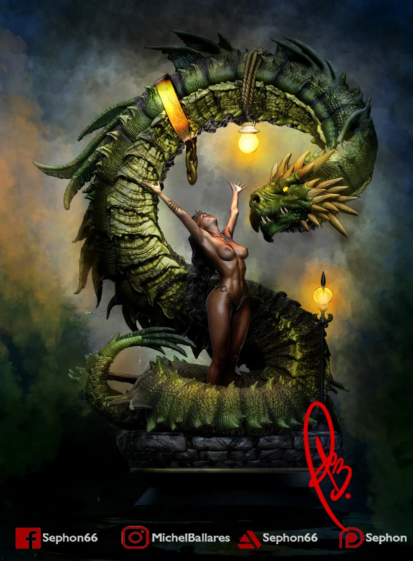 STL - la chica y el dragon
