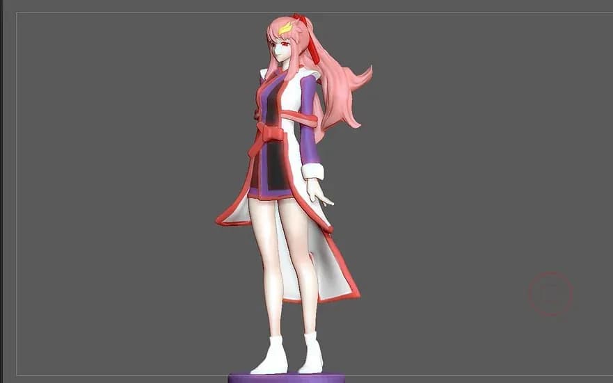 STL - Lacus Clyne Gundam Seed 2 render 3
