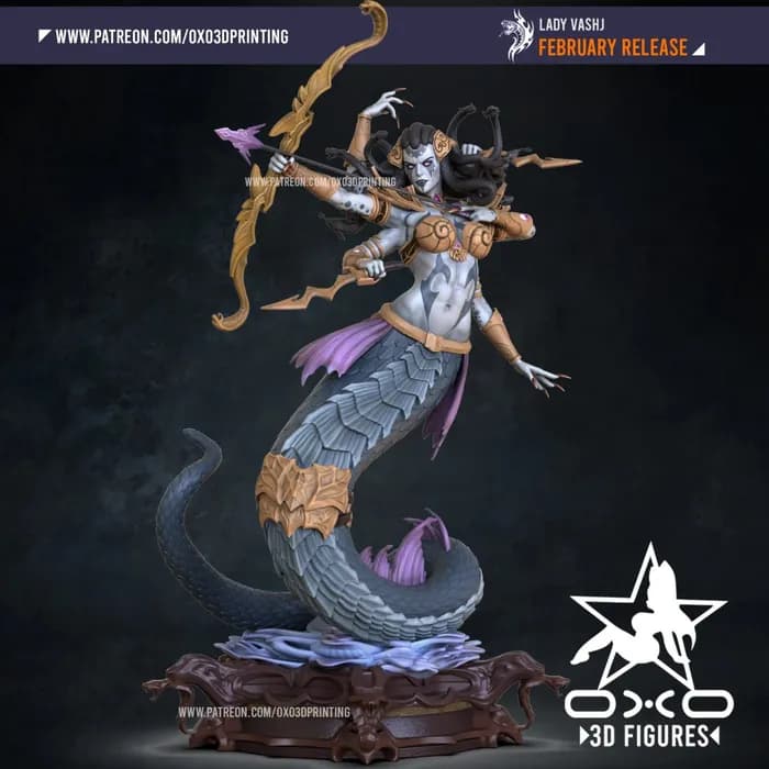STL - lady vashj nsfw render 2