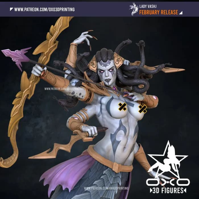 STL - lady vashj nsfw render 4